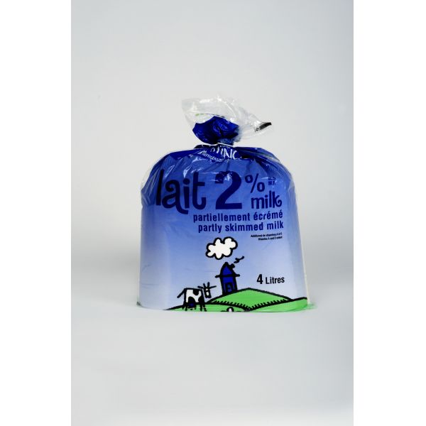 4 L sachet Lait 2 Nutrinor Aliments du Québec