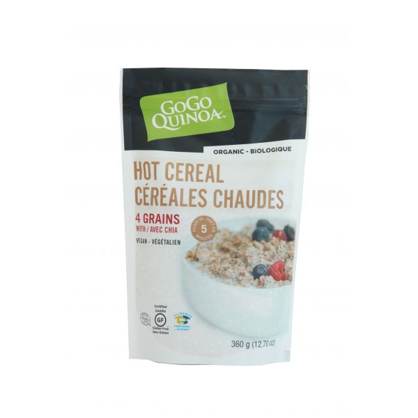 Céréales chaudes 4 grains Gogo Quinoa Aliments du Québec