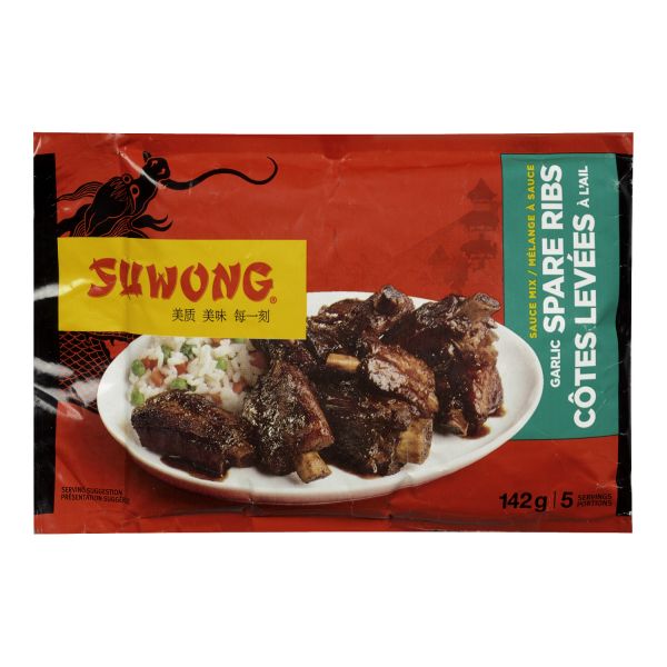 Garlic spare ribs sauce mix Groupe StHubert, Division détail