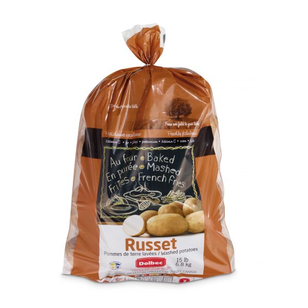 Russet potatoes Patates Dolbec inc. Aliments du Québec