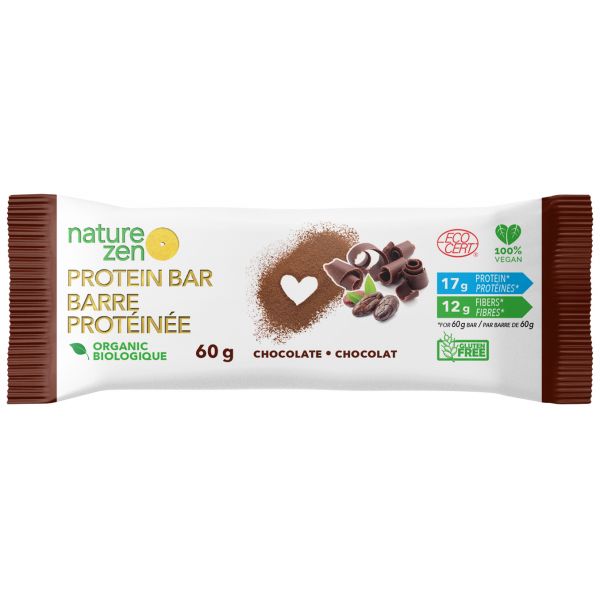 Barres Protéinées Végétaliennes Bio Nature Zen - Chocolat [sans noix]