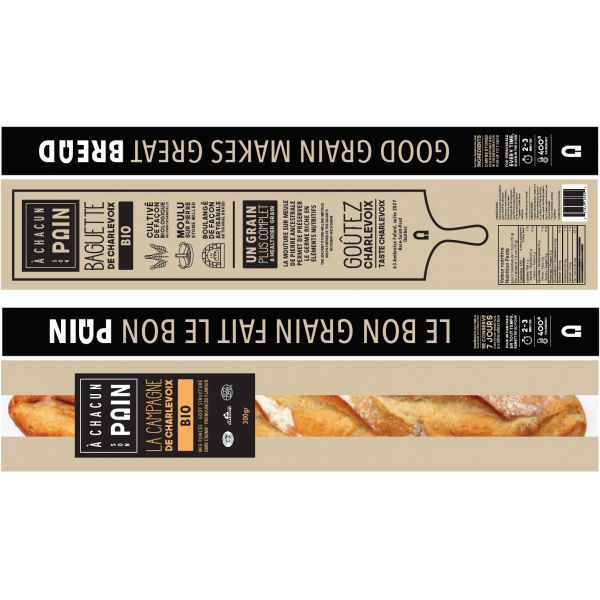 Baguette La Campagne de Charlevoix À Chacun son Pain Aliments du Québec
