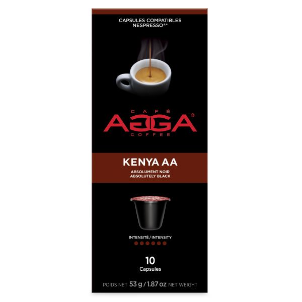 Kenya capsules CAFÉ AGGA V.I.P. INC Aliments du Québec