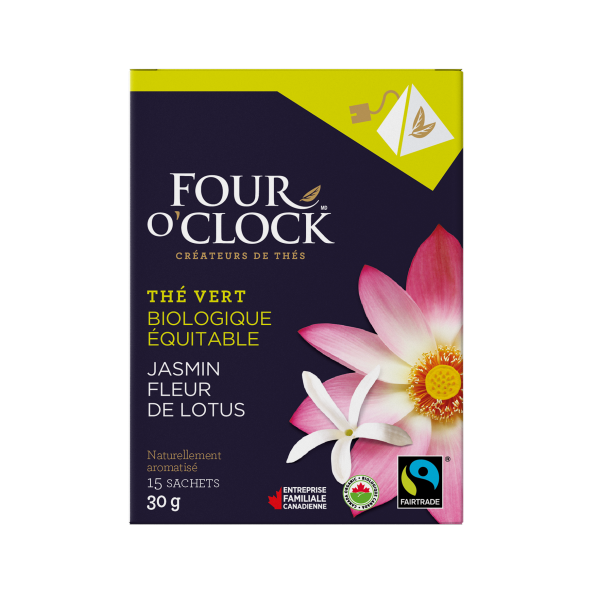 Jasmine and Lotus Flower Green tea Organic Fairtrade TransHerbe Inc