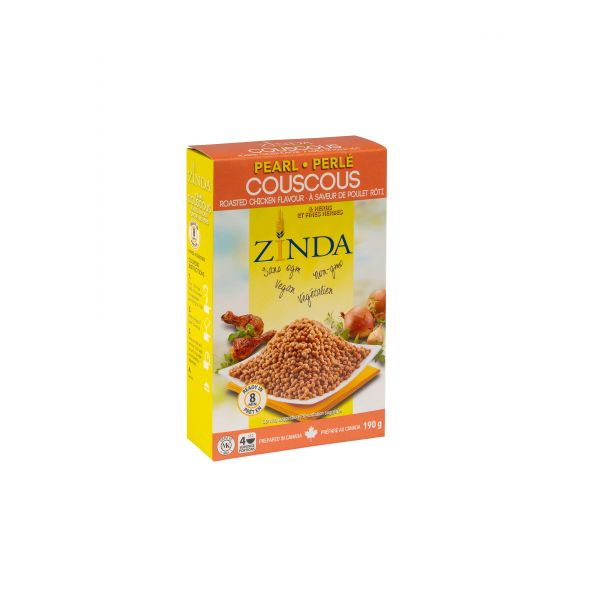 Couscous perlé poulet rotie Zinda products Aliments du Québec