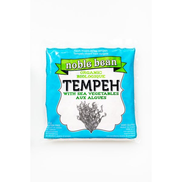 Noble bean Tempeh biologique Aux Algues Noble bean Aliments du Québec