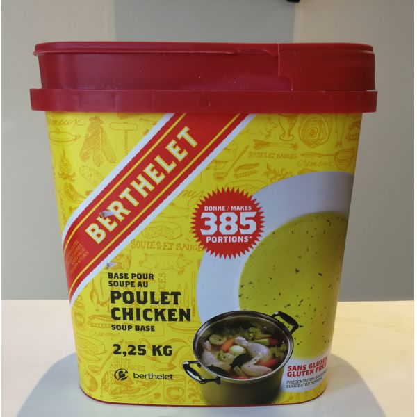 Base pour soupe au poulet Produits Alimentaires Berthelet inc