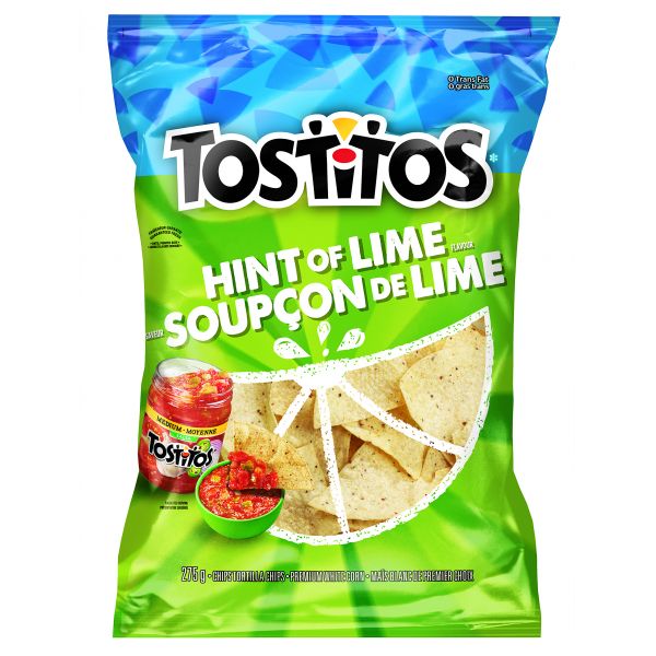 Chips tortilla Tostitos zeste de lime PepsiCo Foods Canada Aliments