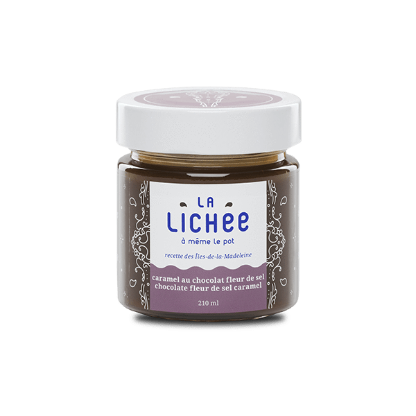 Caramel au chocolat fleur de sel La Lichée Aliments du Québec