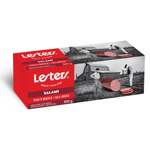 Salami Tout Boeuf 300g LES ALIMENTS LESTERS LTÉE Aliments du Québec