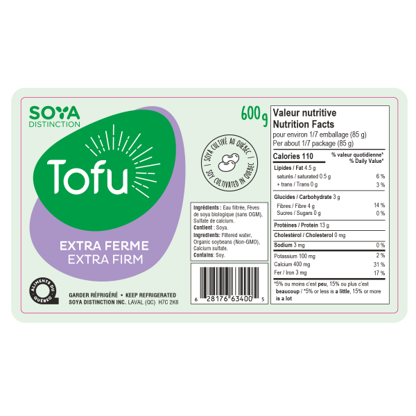 Tofu extra ferme - Marché des Fermes Lufa