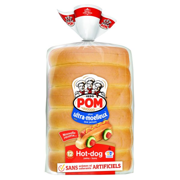HotDog Grilled White Buns Bimbo Canada Aliments du Québec