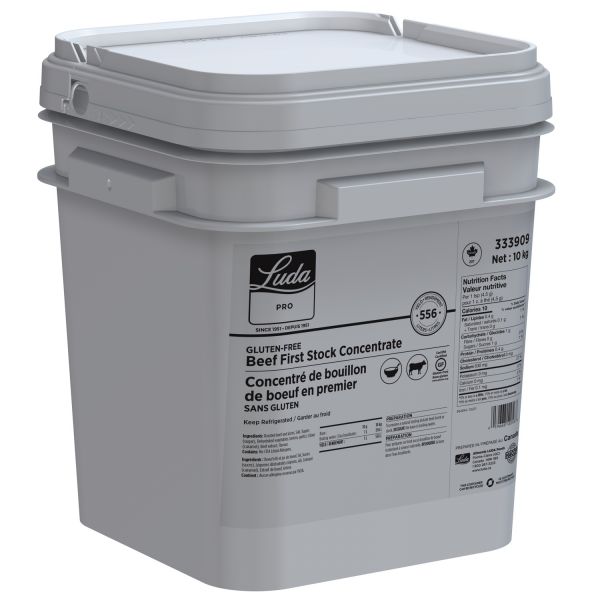 Concentré de bouillon de boeuf en premier, sans gluten Aliments LUDA