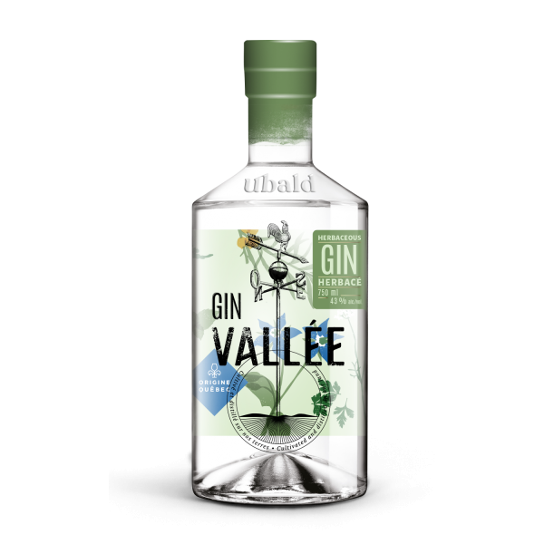 Gin Vallée Herbacé Ubald Distillerie Aliments du Québec