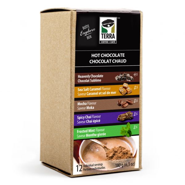 Hot Chocolate Explore Box Terra Coffee & Tea Ltd Aliments du Québec
