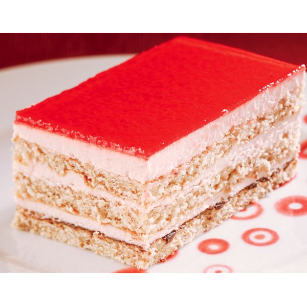 Raspberries slab cake Sélection Du Pâtissier Aliments du Québec