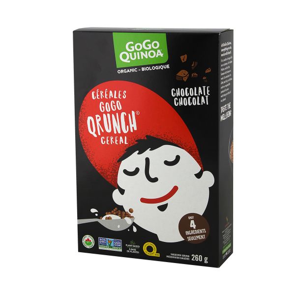 Céréal GoGo Qrunch au chocolat GoGo Quinoa Aliments du Québec