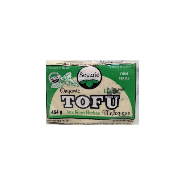 Organic Firm Tofu with Herbs La Soyarie Inc. Aliments du Québec