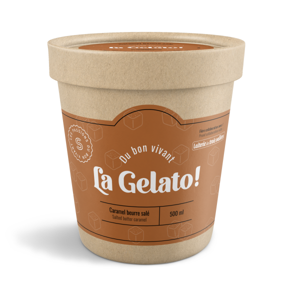 Salted caramel gelato Shawbridge Microbrasserie et charcuteries inc