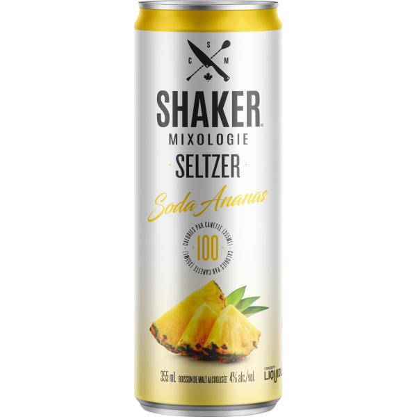 Seltzer Soda Ananas BROUEALLIANCE INC. Aliments du Québec