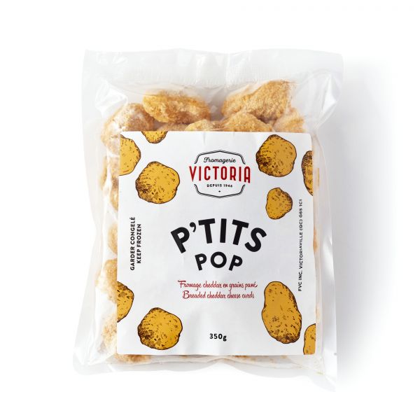 Breaded cheddar cheese curds La Fromagerie Victoria Aliments du Québec