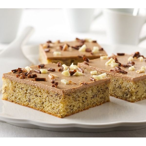 Chocolate and banana slab cake Sélection Du Pâtissier Aliments du