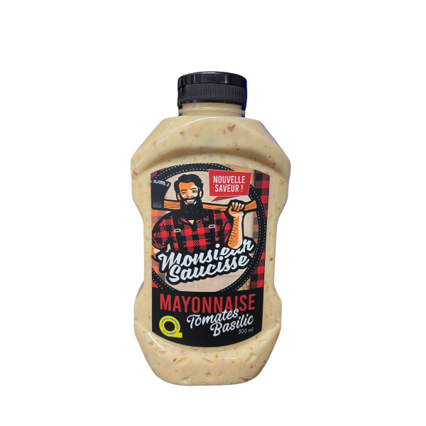 Mayonnaise Tomate Basilic Monsieur Saucisse Inc. Aliments du Québec