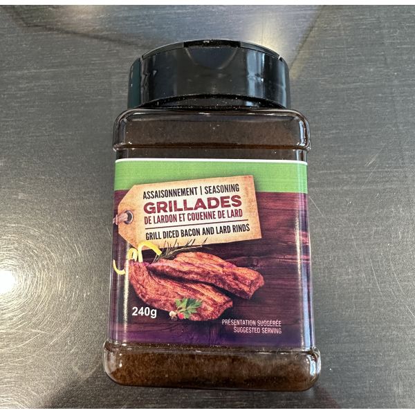 Assaisonnements Grillades de lardon et couenne de lard