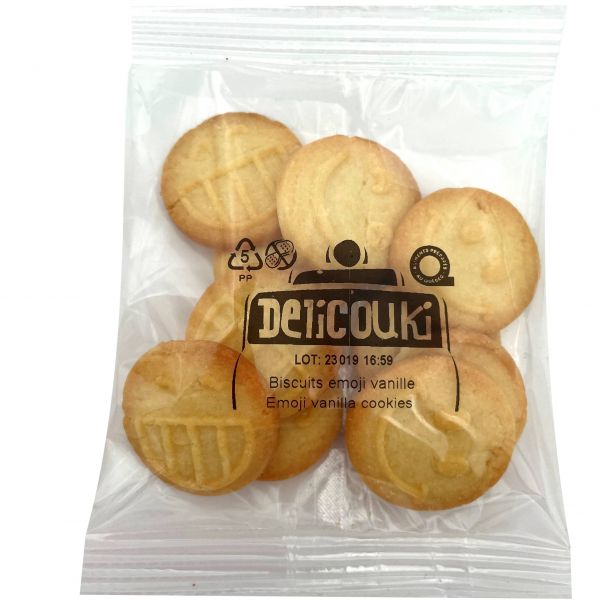 Biscuits Emoji à la vanille Delicouki Inc. Aliments du Québec