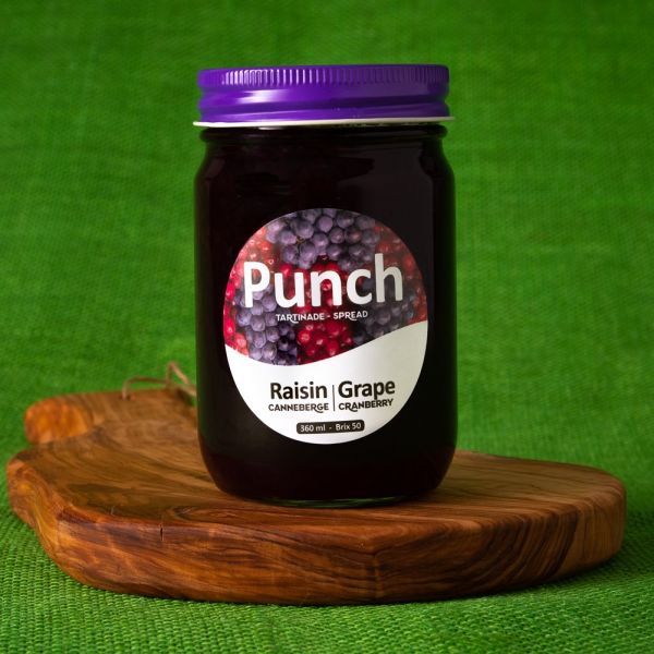 Tartinade de raisin et canneberges Tartinades Punch Ltée Aliments