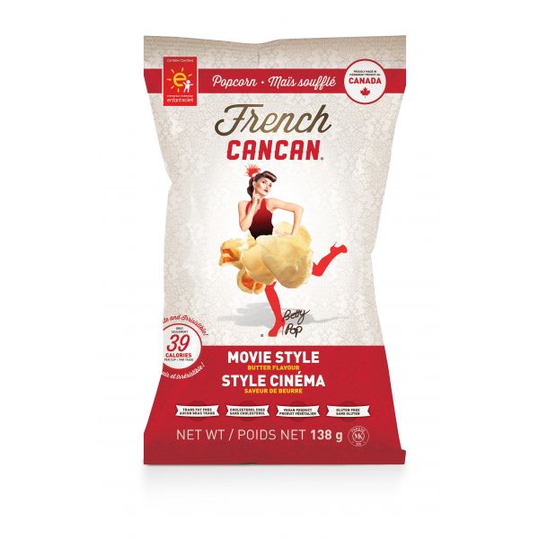 Popcorn French Cancan cinéma beurre Imperial Snacking Aliments du