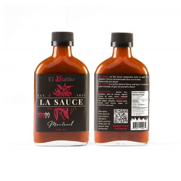 Sauce El Diablo La Sauce MTL Aliments du Québec