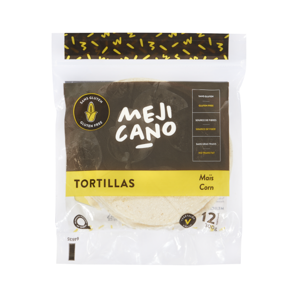 Tortillas de maïs Les Aliments Mejicano Plus Inc. Aliments du Québec