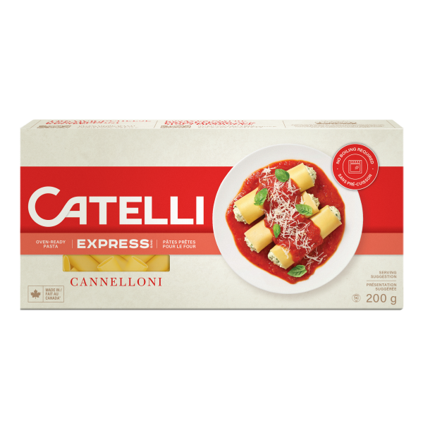 Oven Ready Canneloni Pasta, Catelli Express Barilla Canada Inc