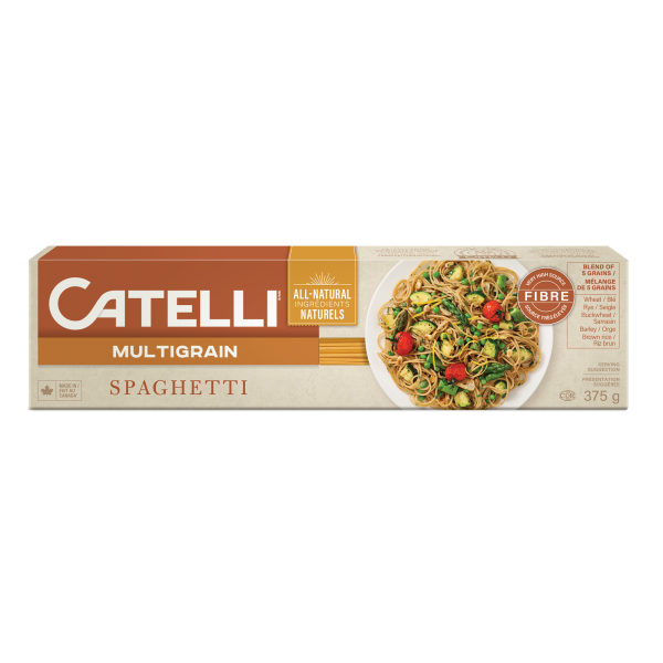 AllNatural High Fibre Spaghetti Pasta, Catelli Multigrain Barilla