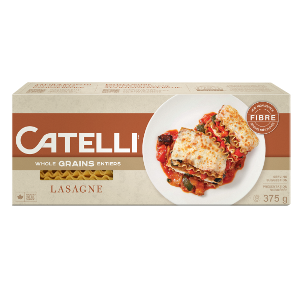 Lasagne Catelli Grains entiers riches en fibres Barilla Canada Inc