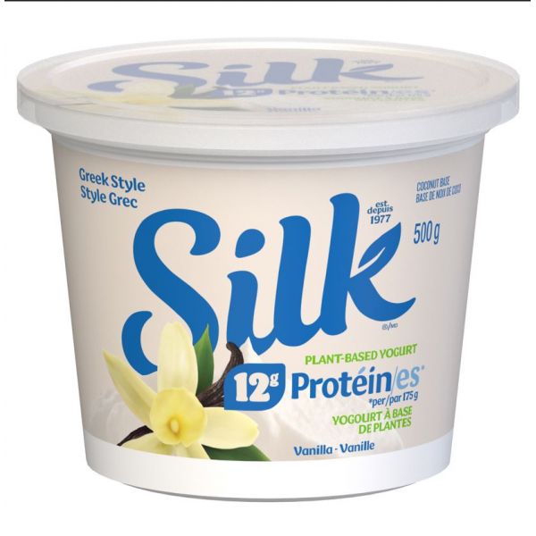 PlantBased Yogurt high protein, greekStyle, vanilla flavor Danone