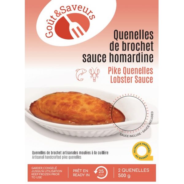 Quenelles de brochet sauce homardine goût et saveurs Aliments du Québec